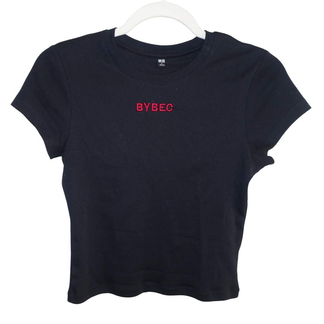 Signature BYBEC Baby Tee in Black